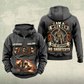 Welder Heritage Crest Vintage Hoodie in Dark Gray, front and back views with sample text CUSTOM NAME and SINCE 2000.