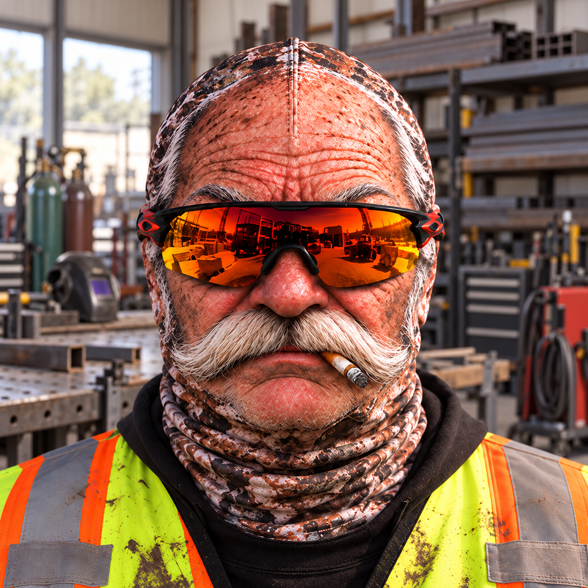 Welder funny face balaclava - Style 1