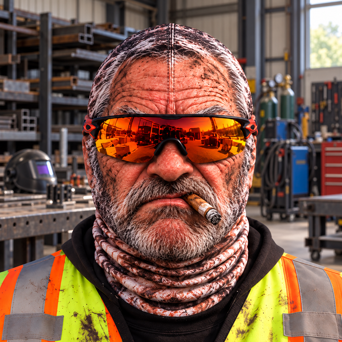 Welder funny face balaclava - Style 10