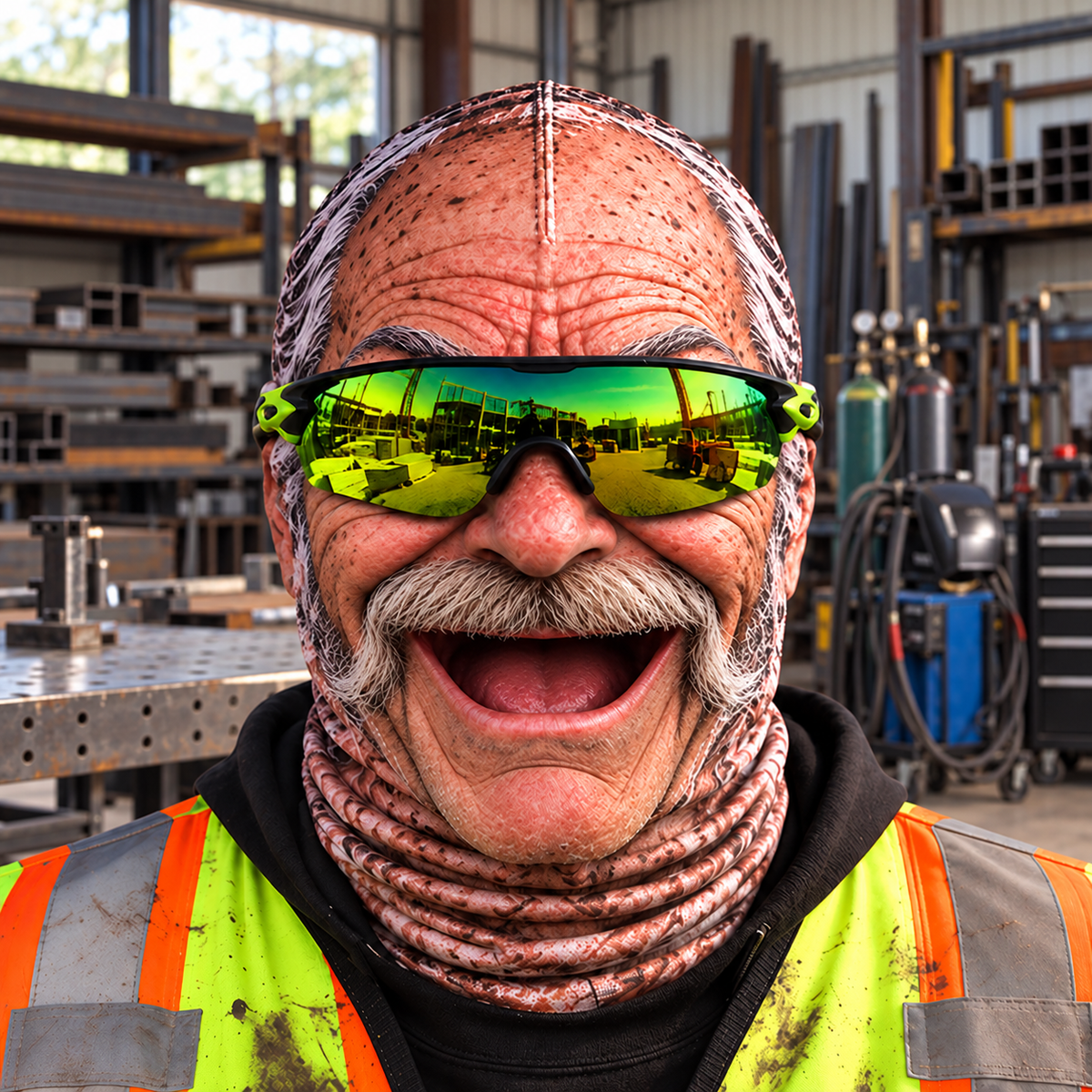 Welder funny face balaclava - Style 5
