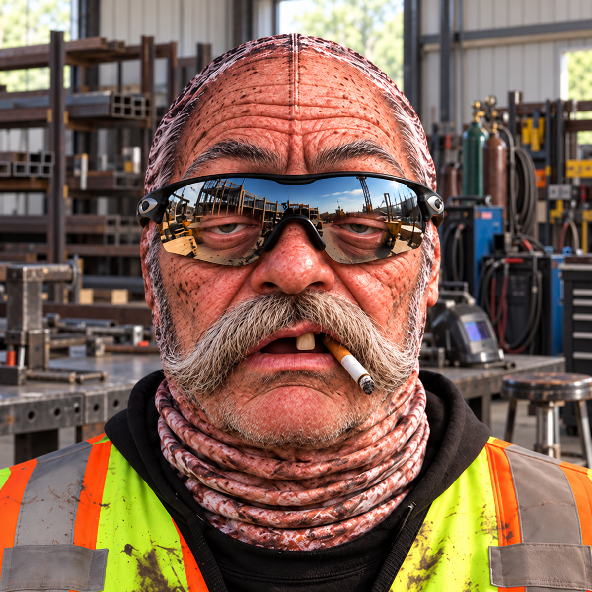 Welder funny face balaclava - Style 8