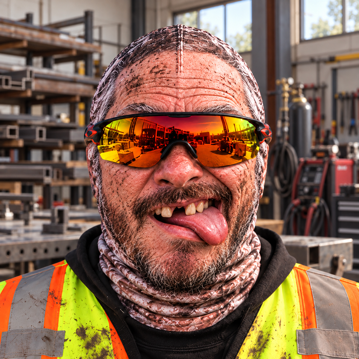 Welder funny face balaclava - Style 9