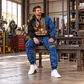 welder full-zip hoodie and matching joggers - adult male lifestyle