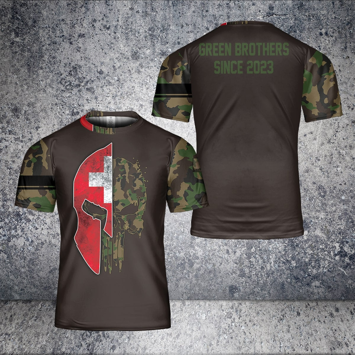 Personalized Swiss Soldier/ Veteran Camo With Name And Rank Hoodie 3D Printed