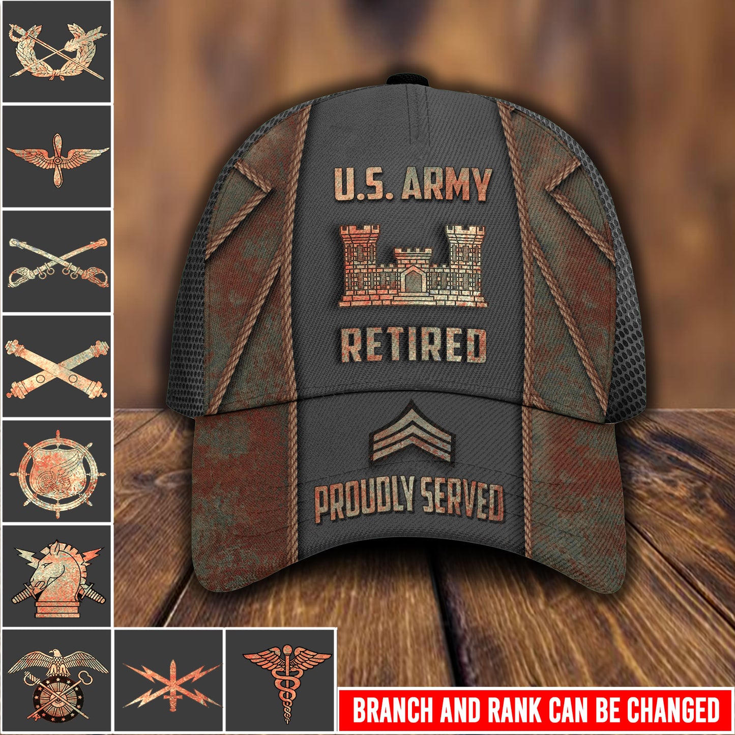 US Military – Army Branch All Over Print Cap