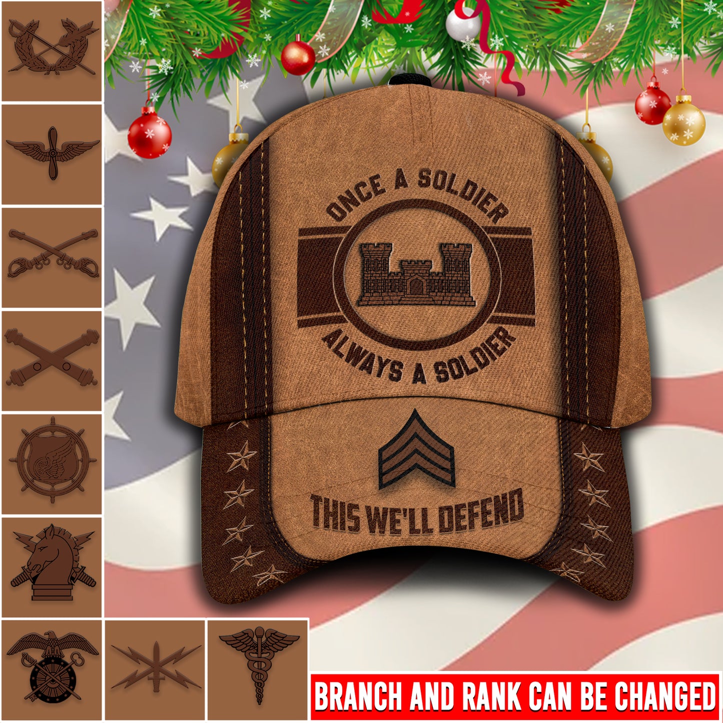US Military – Army Branch All Over Print Cap