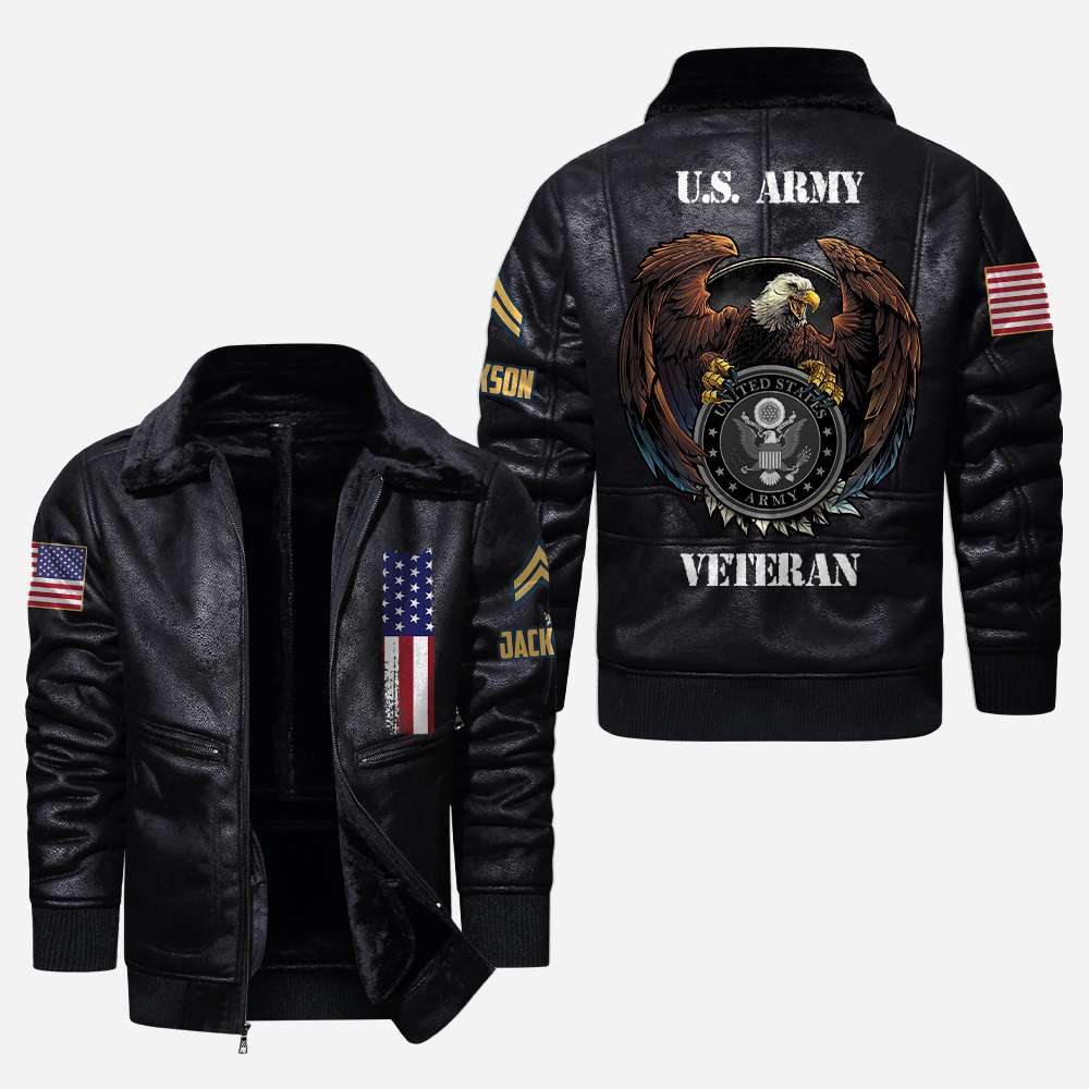 US Military - Air Force Command - Leather Jacket For Veterans