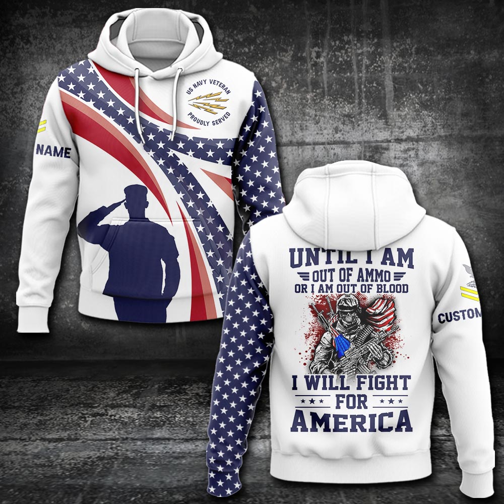 US Military – Navy Rating All Over Print Hoodie