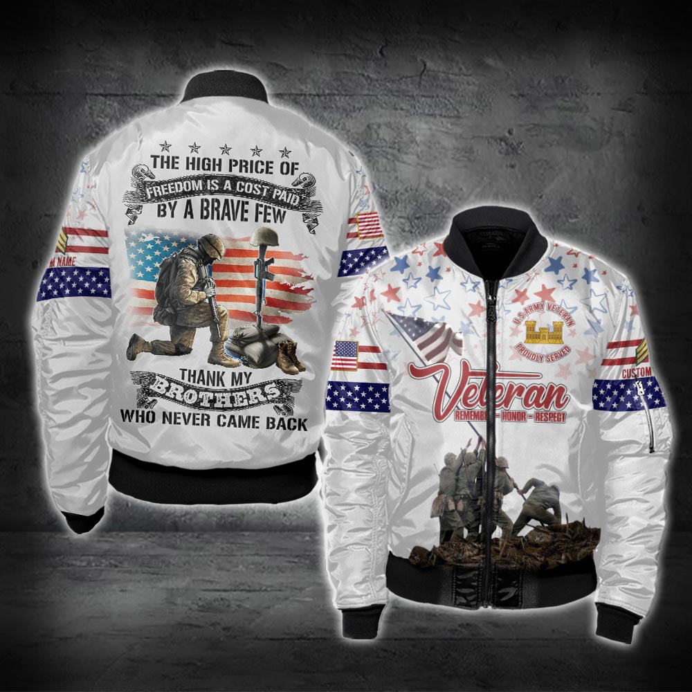 US Military – Army Branch All Over Print Bomber Jacket