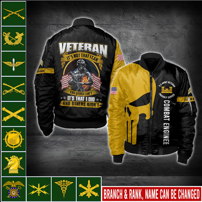 US Military – Army Branch All Over Print Bomber Jacket