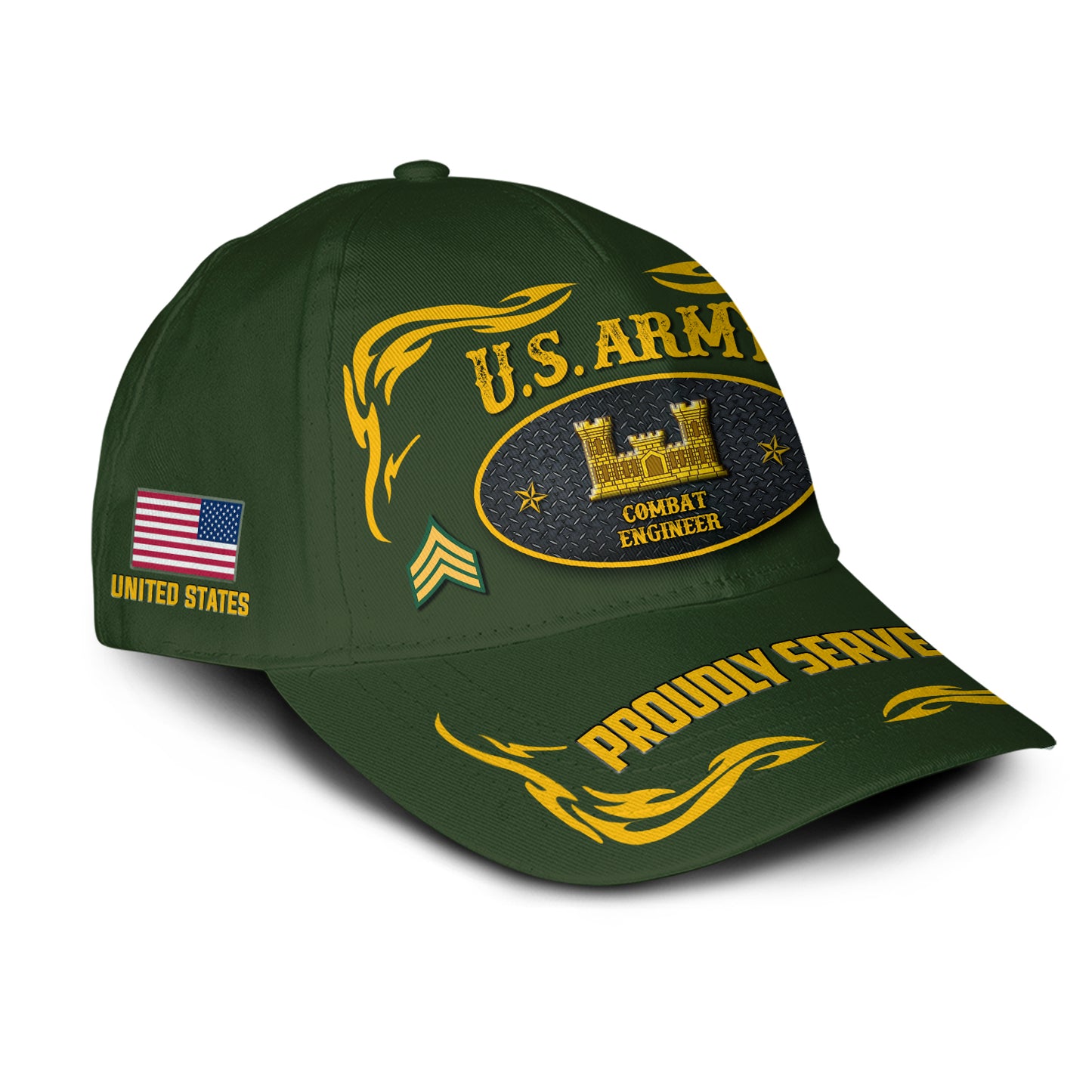 Casquette à imprimé intégral de l'armée américaine