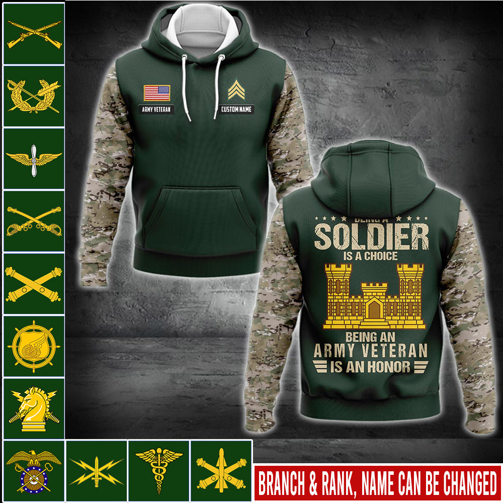 US Military – Army Branch All Over Print Bomber Jacket