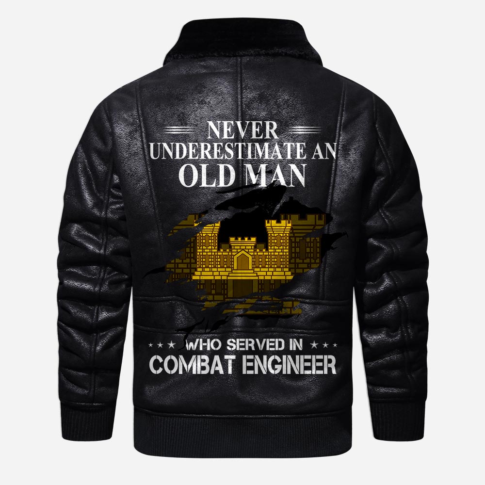 US Military - Army Branch - Leather Jacket For Veterans