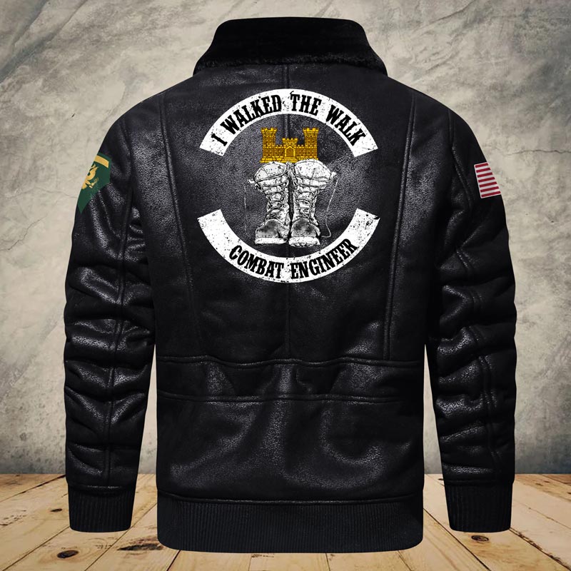 US Military - Army Branch - Leather Jacket For Veterans