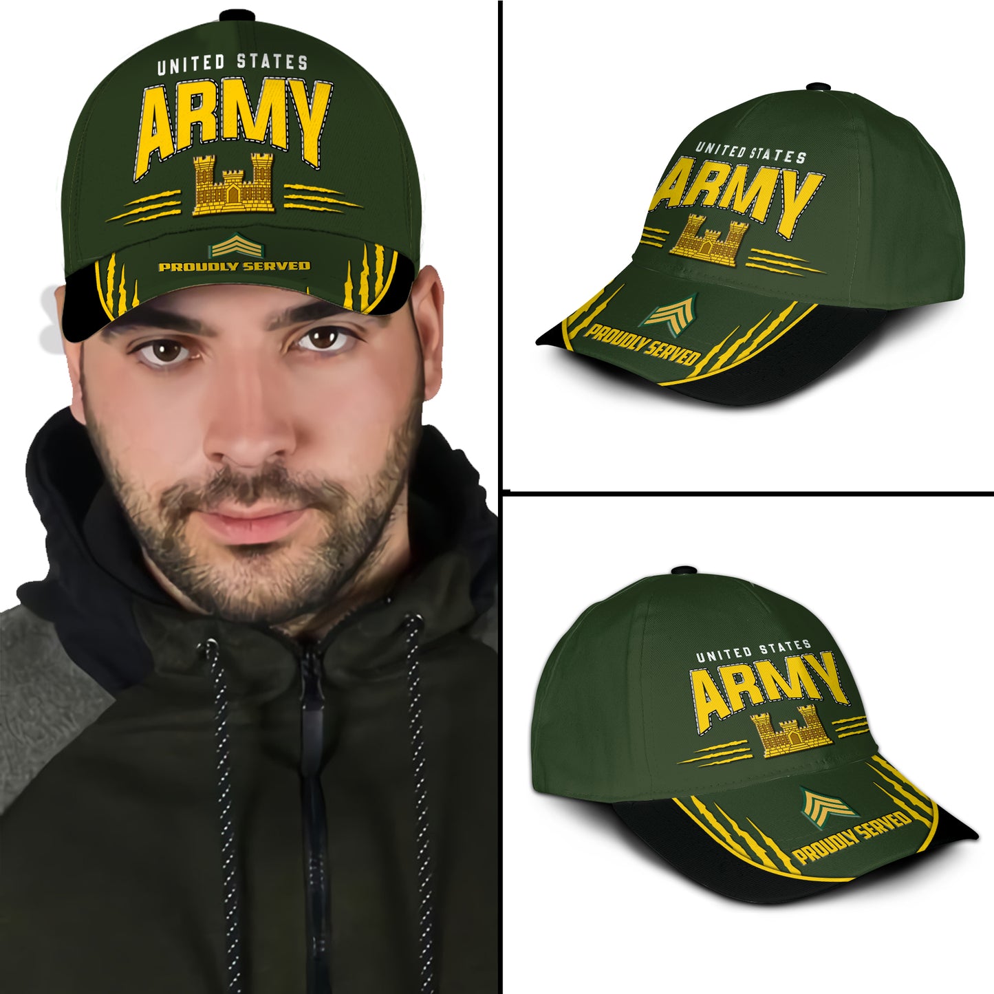 US Military – Army Branch All Over Print Cap