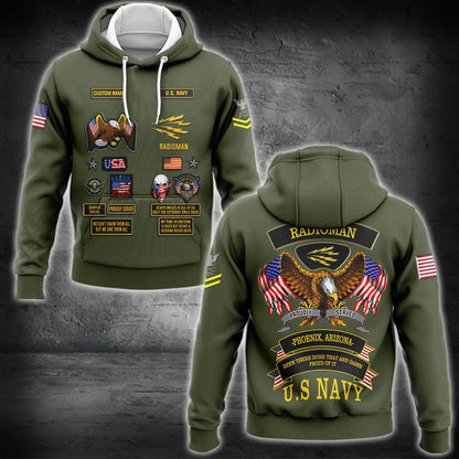 US Military – Navy Rating All Over Print Hoodie