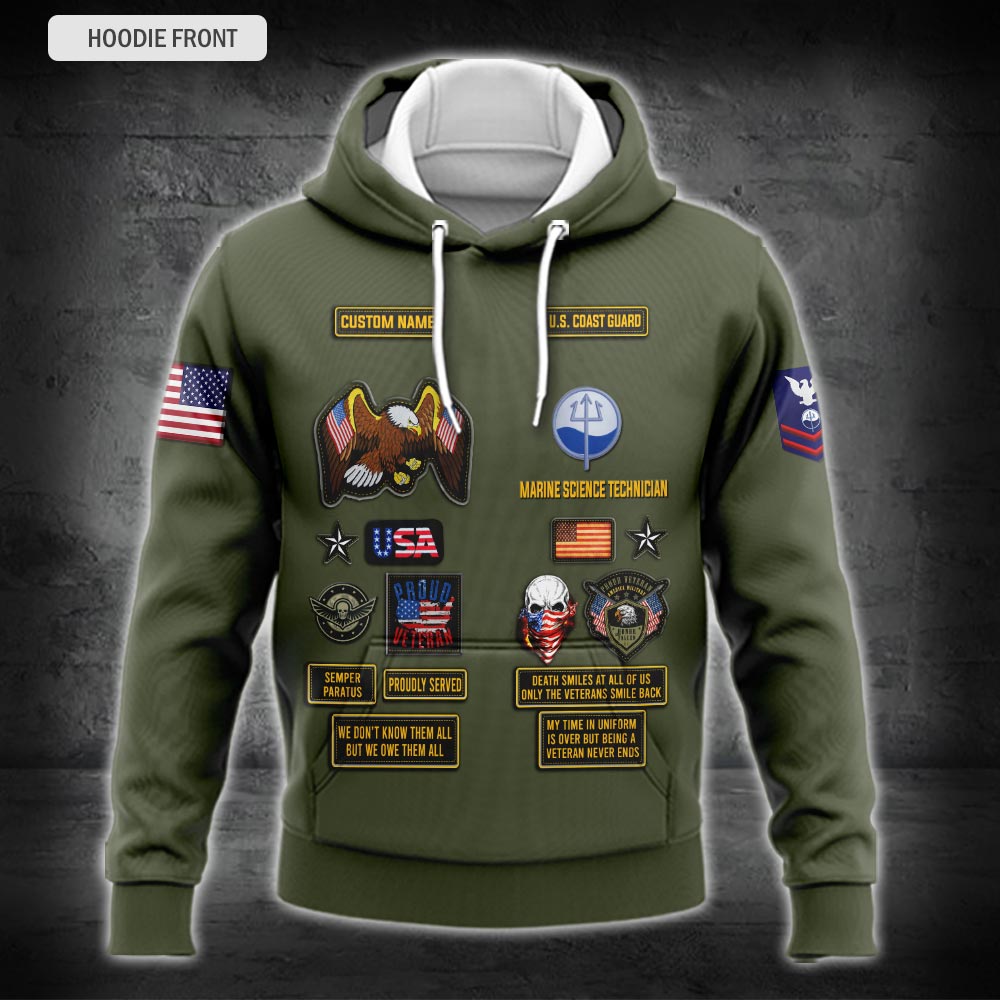 US Military – Coast Guard Rating All Over Print Bomber Jacket