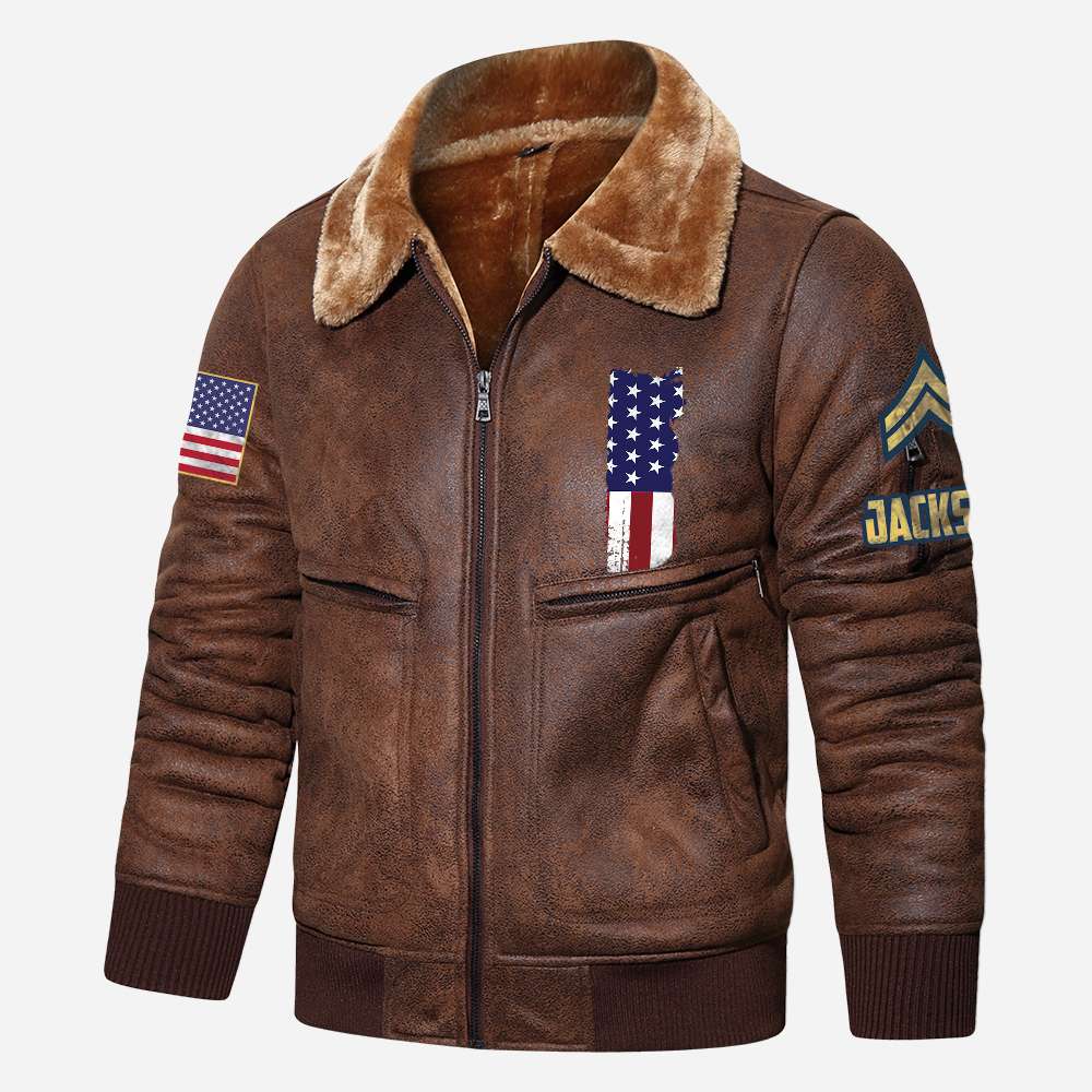 US Military - Air Force Command - Leather Jacket For Veterans