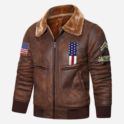 US Military - Air Force Command - Leather Jacket For Veterans