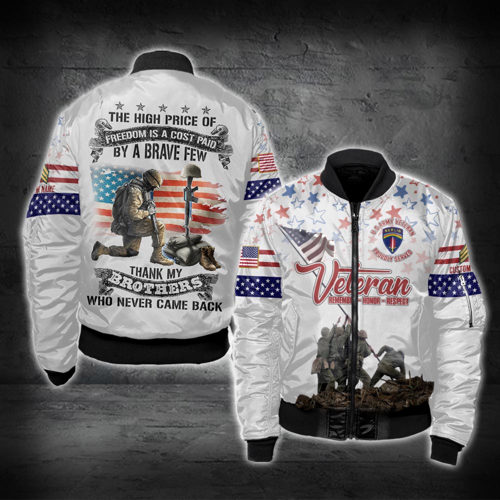 US Military – Army Division All Over Print Bomber Jacket
