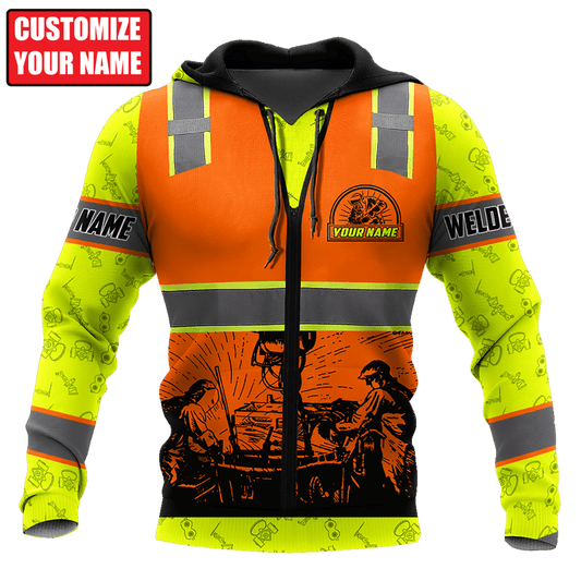 Personalized Name Funny Welder 3D Unisex Shirts