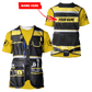 Personalisierte Name Lustige Elektriker 3D Unisex Shirts