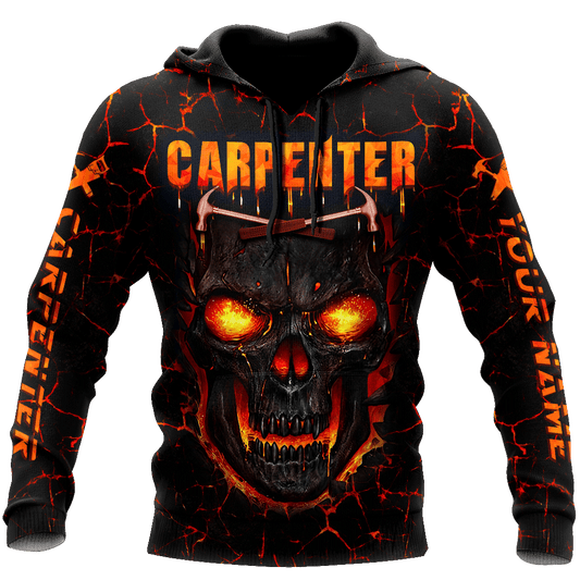 Personalized Name Funny Carpenter 3D Unisex Shirts