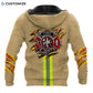 Personalized Name Funny Firefighter 3D Unisex Shirts