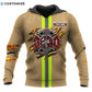 Personalized Name Funny Firefighter 3D Unisex Shirts