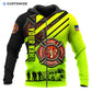 Personalized Name Funny Firefighter 3D Unisex Shirts