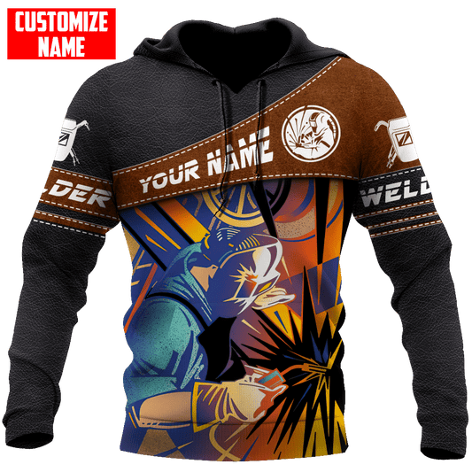 Personalized Name Funny Welder 3D Unisex Shirts