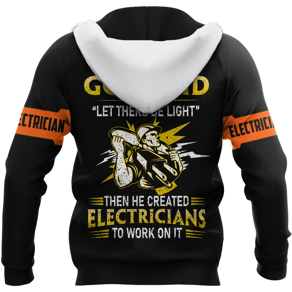 Personalized Name Funny Electrician 3D Unisex Shirts
