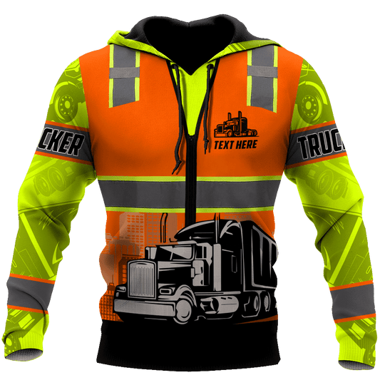 Personalisierter Name Lustige Trucker 3D Unisex Shirts