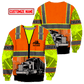 T-shirts unisexes 3D drôles de camionneur avec nom personnalisé