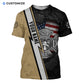 Personalized Name Funny Firefighter 3D Unisex Shirts