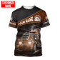 Personalisierter Name Lustige Trucker 3D Unisex Shirts