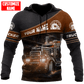 Personalisierter Name Lustige Trucker 3D Unisex Shirts