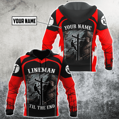 Personalisierte Name Lustige Elektriker 3D Unisex Shirts