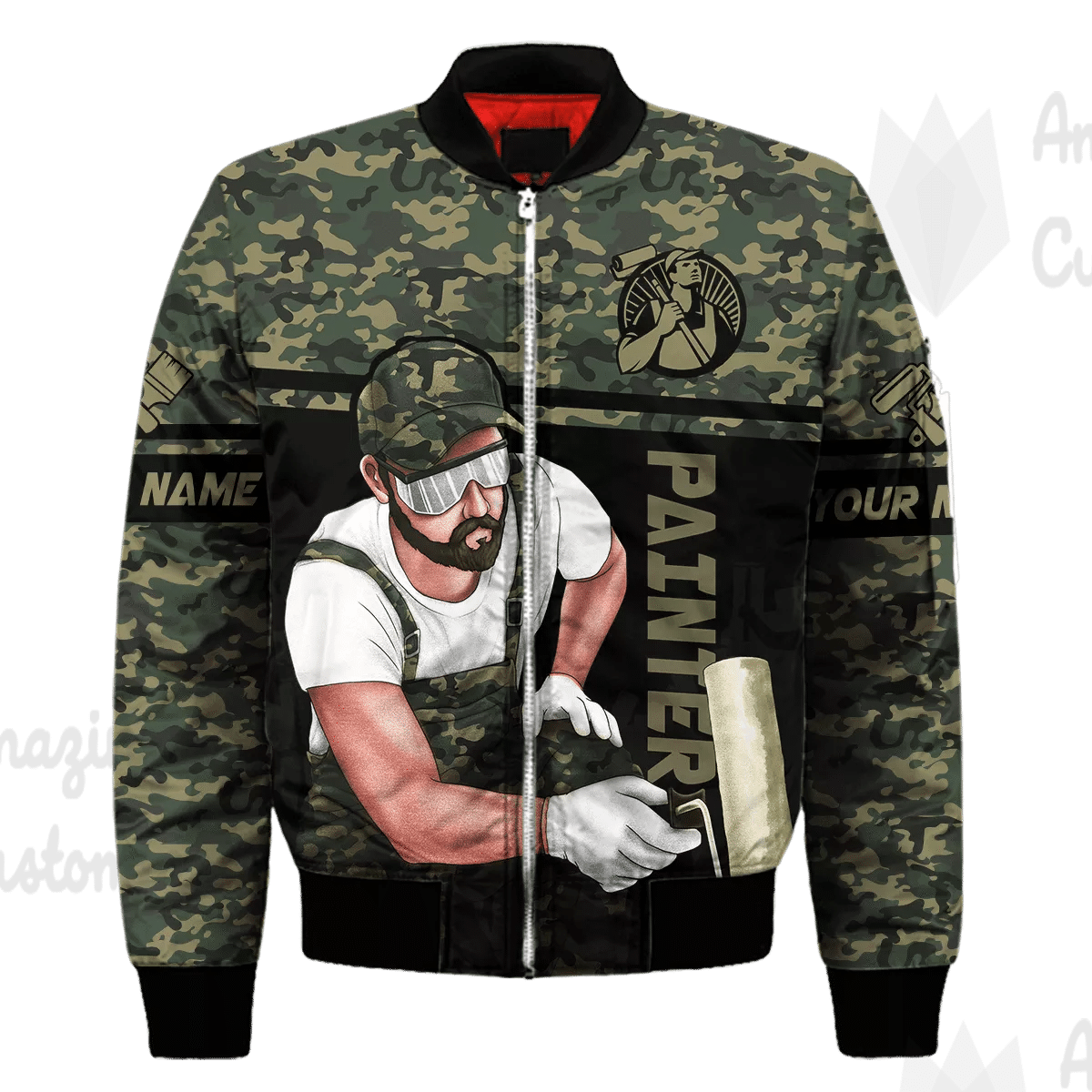 Personalized Name Funny Painter 3D Unisex Shirts