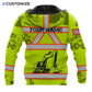 Personalized Name Funny Excavator Operator 3D Unisex Shirts