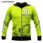 Personalized Name Funny Excavator Operator 3D Unisex Shirts