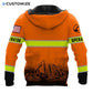 Personalized Name Funny Excavator Operator 3D Unisex Shirts