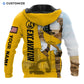 Personalized Name Funny Excavator Operator 3D Unisex Shirts