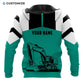 Personalized Name Funny Excavator Operator 3D Unisex Shirts