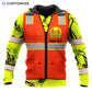 Personalized Name Funny Excavator Operator 3D Unisex Shirts