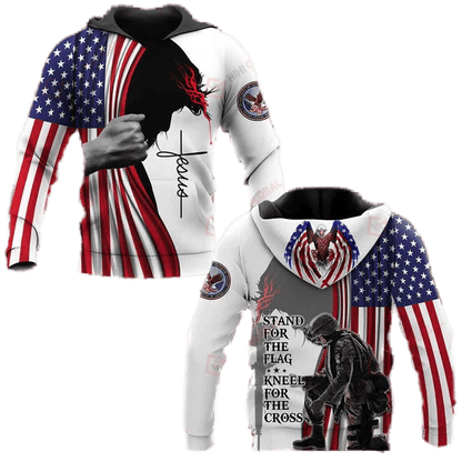 Stand For The Flag Kneel For The Cross Shirts