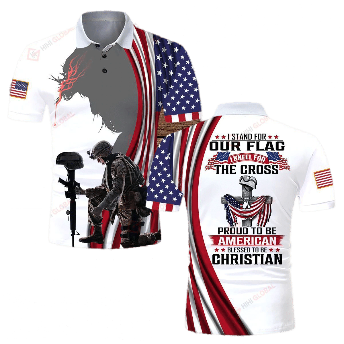Stand For The Flag Kneel For The Cross Shirts