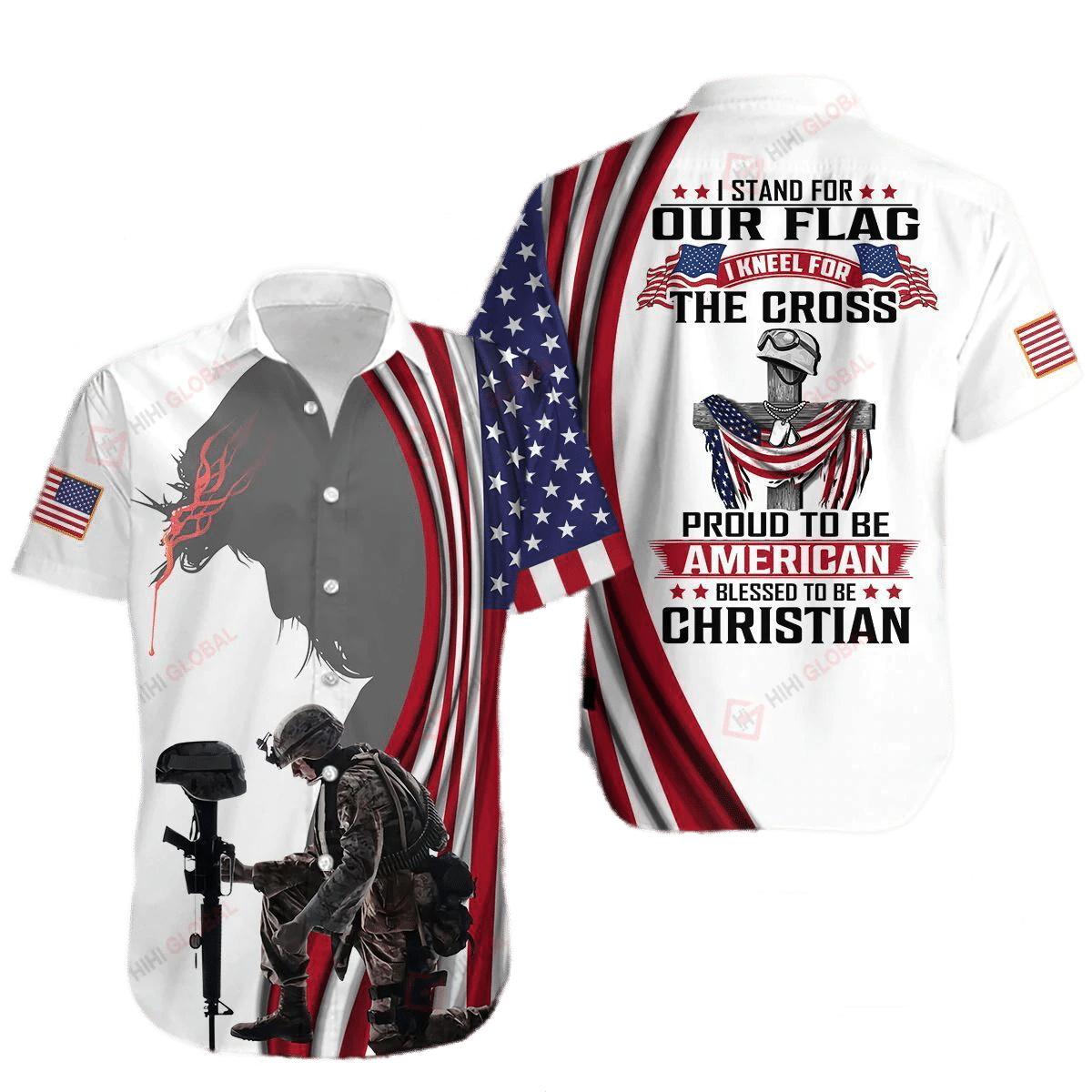 Stand For The Flag Kneel For The Cross Shirts