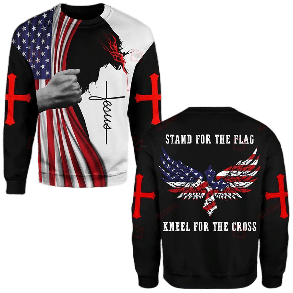 Stand For The Flag Kneel For The Cross Shirts