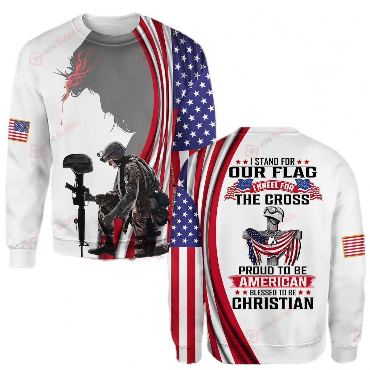 Stand For The Flag Kneel For The Cross Shirts